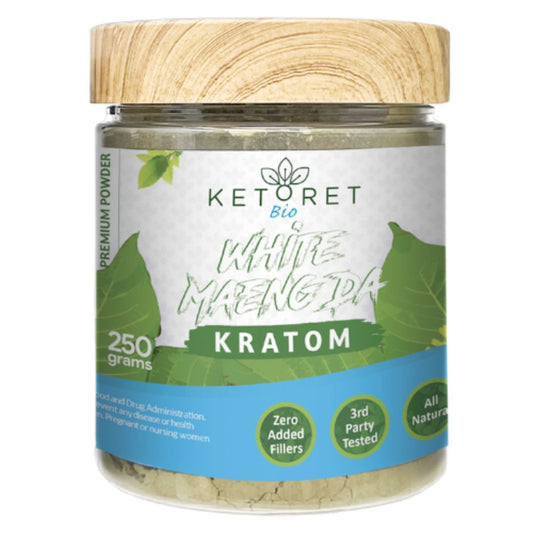 White Maeng Da Kratom Powder Jars